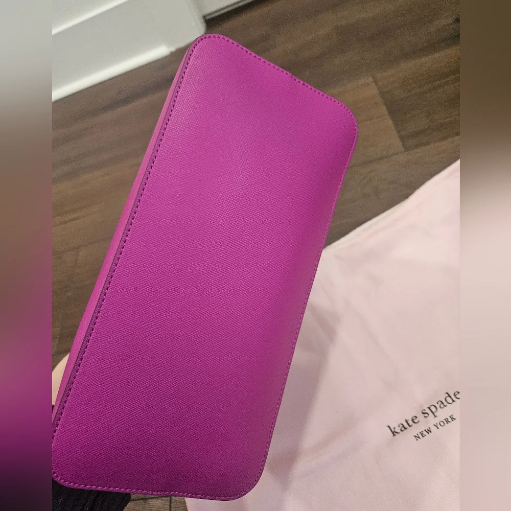 SOLD🔥NWT Kate Spade Schuyler Medium Baja Rose PVC Domed Satchel - Picture 12 of 14